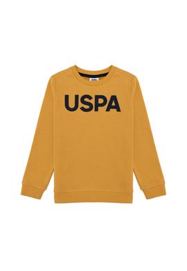 Çocuk Safran Basic Bisiklet Yaka Sweatshirt - 50254505053
