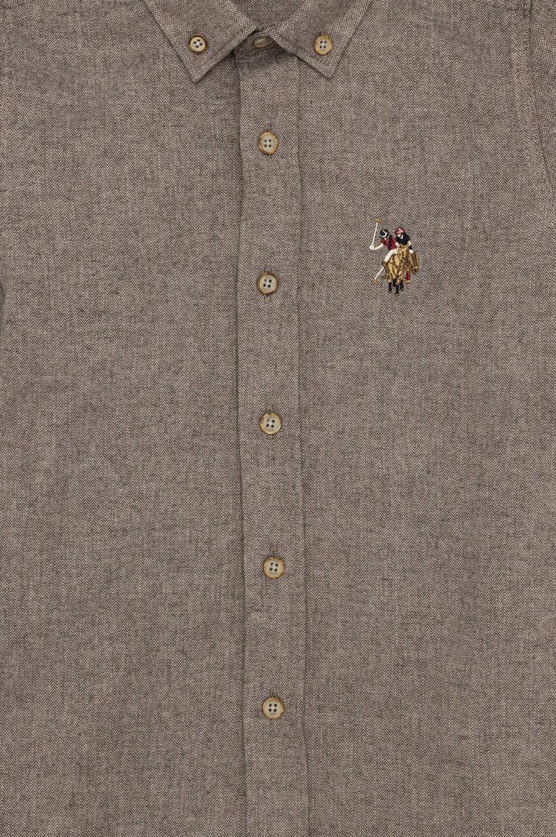 Erkek Çocuk Taş Uzun Kollu Gömlek