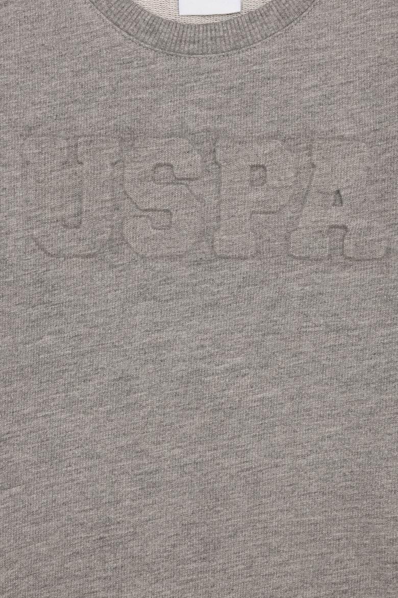 Erkek Çocuk Gri Melanj Basic Sweatshirt - 50260645005