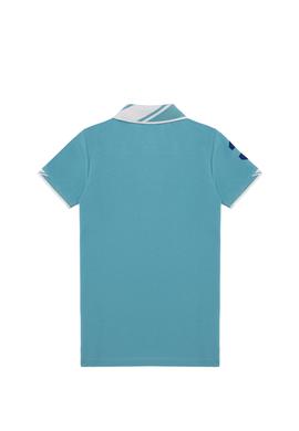 Erkek Çocuk Turkuaz Basic Polo Yaka Tişört - 50249580112