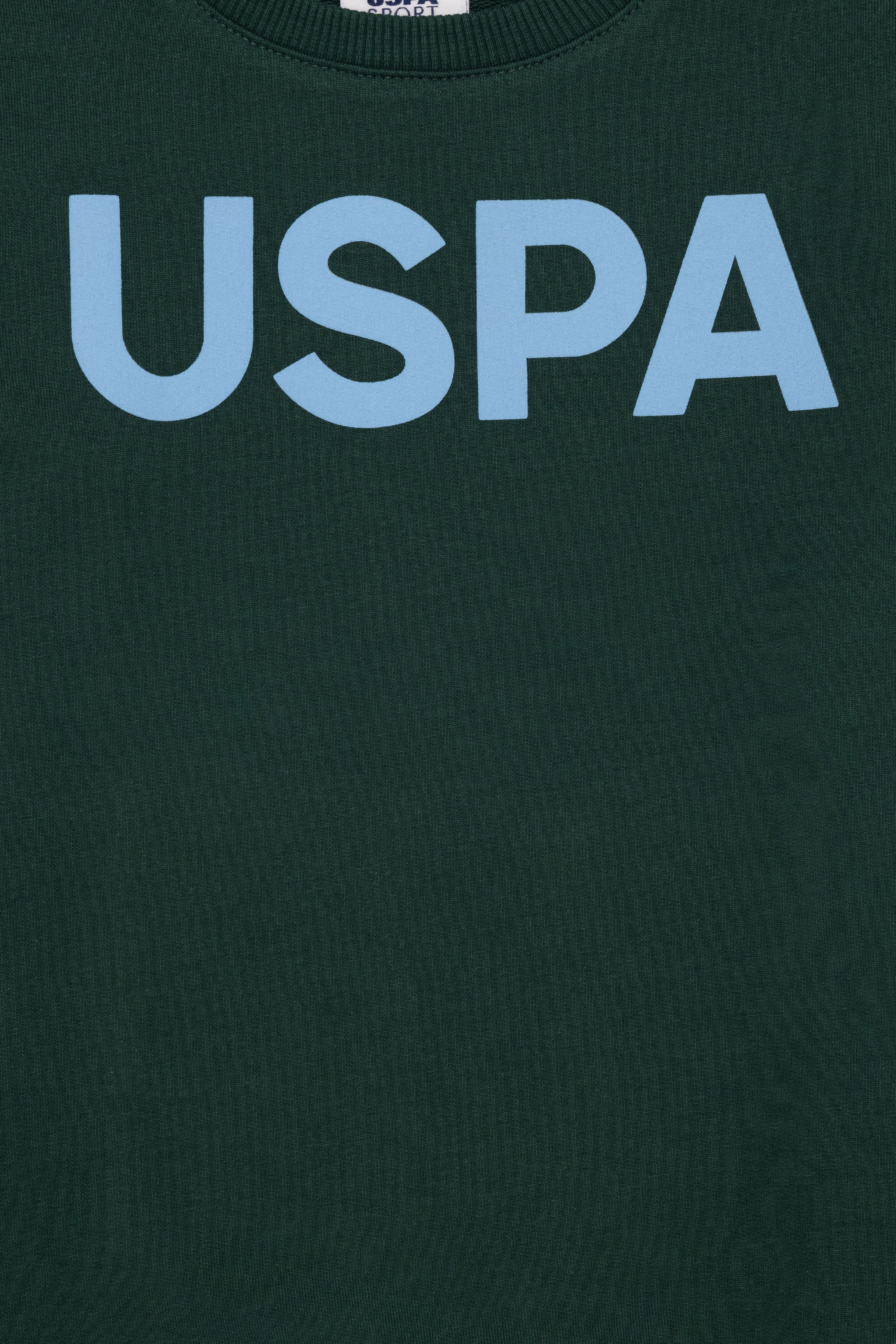 Çocuk Yeşil Basic Bisiklet Yaka Sweatshirt