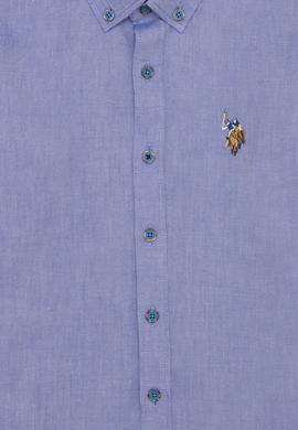 Erkek Çocuk Saks Uzun Kollu Basic Gömlek - 50254280088