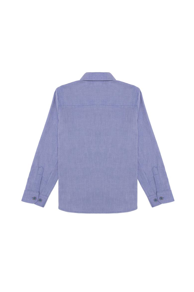 Erkek Çocuk Saks Uzun Kollu Basic Gömlek - 50254280088