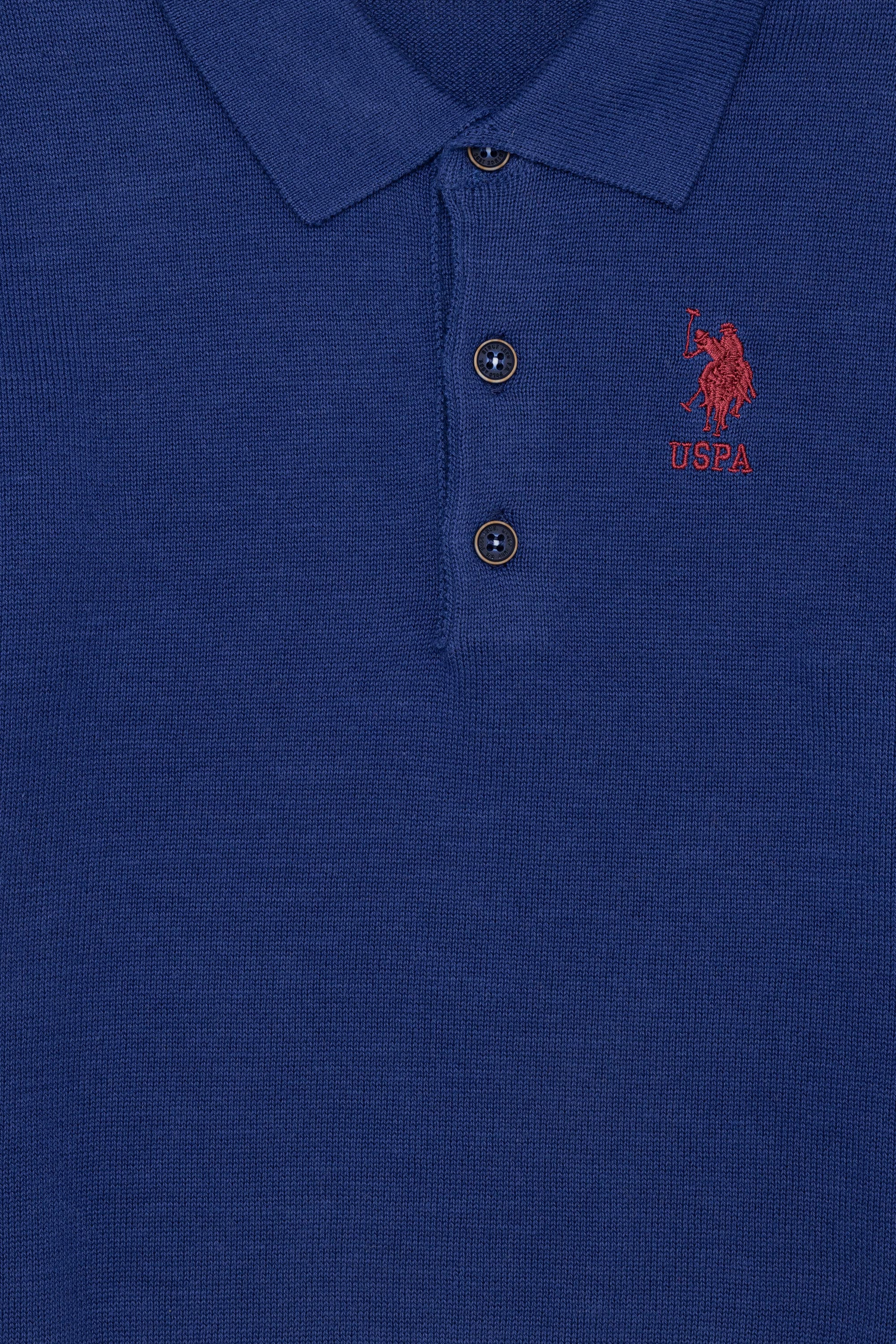 Erkek Çocuk Lacivert Polo Yaka Kazak - Image 3