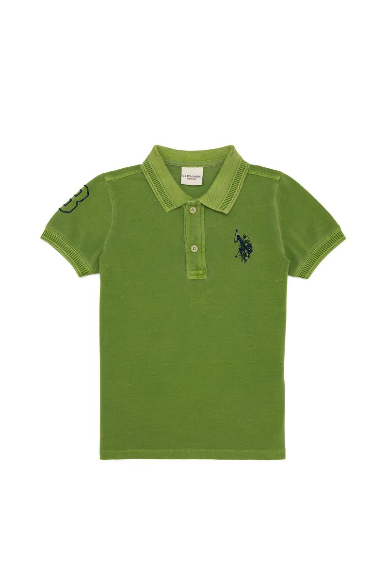 Erkek Çocuk Yeşil Polo Yaka Tişört