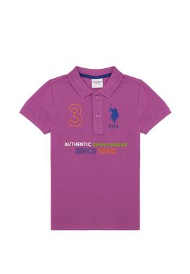 Erkek Çocuk Menekşe Polo Yaka Tişört - 50249579015