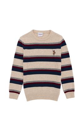 Erkek Çocuk Taş Melanj Bisiklet Yaka Triko Kazak - 50258215018