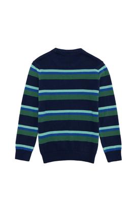 Erkek Çocuk Lacivert Bisiklet Yaka Triko Kazak - 50258215009