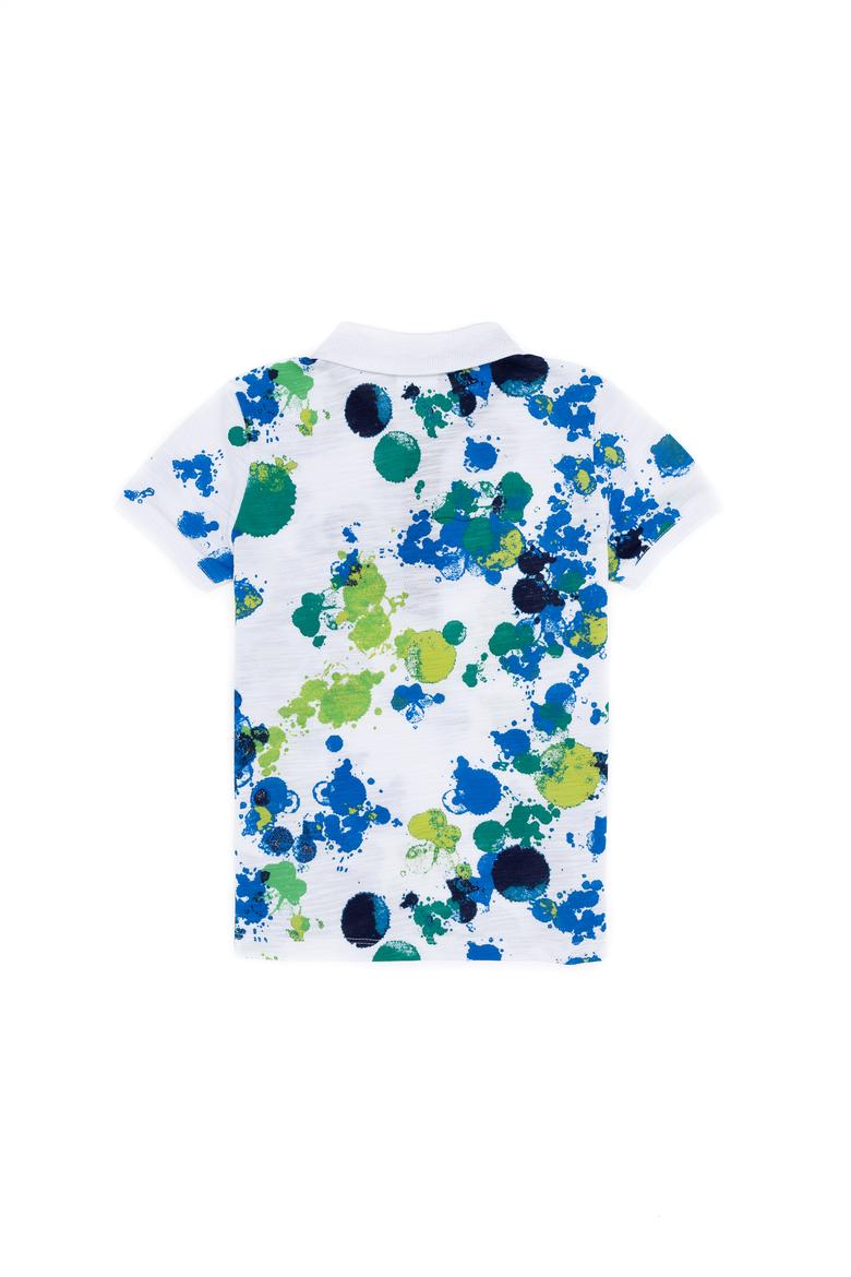 Erkek Çocuk Beyaz Polo Yaka Tişört - 50253256011