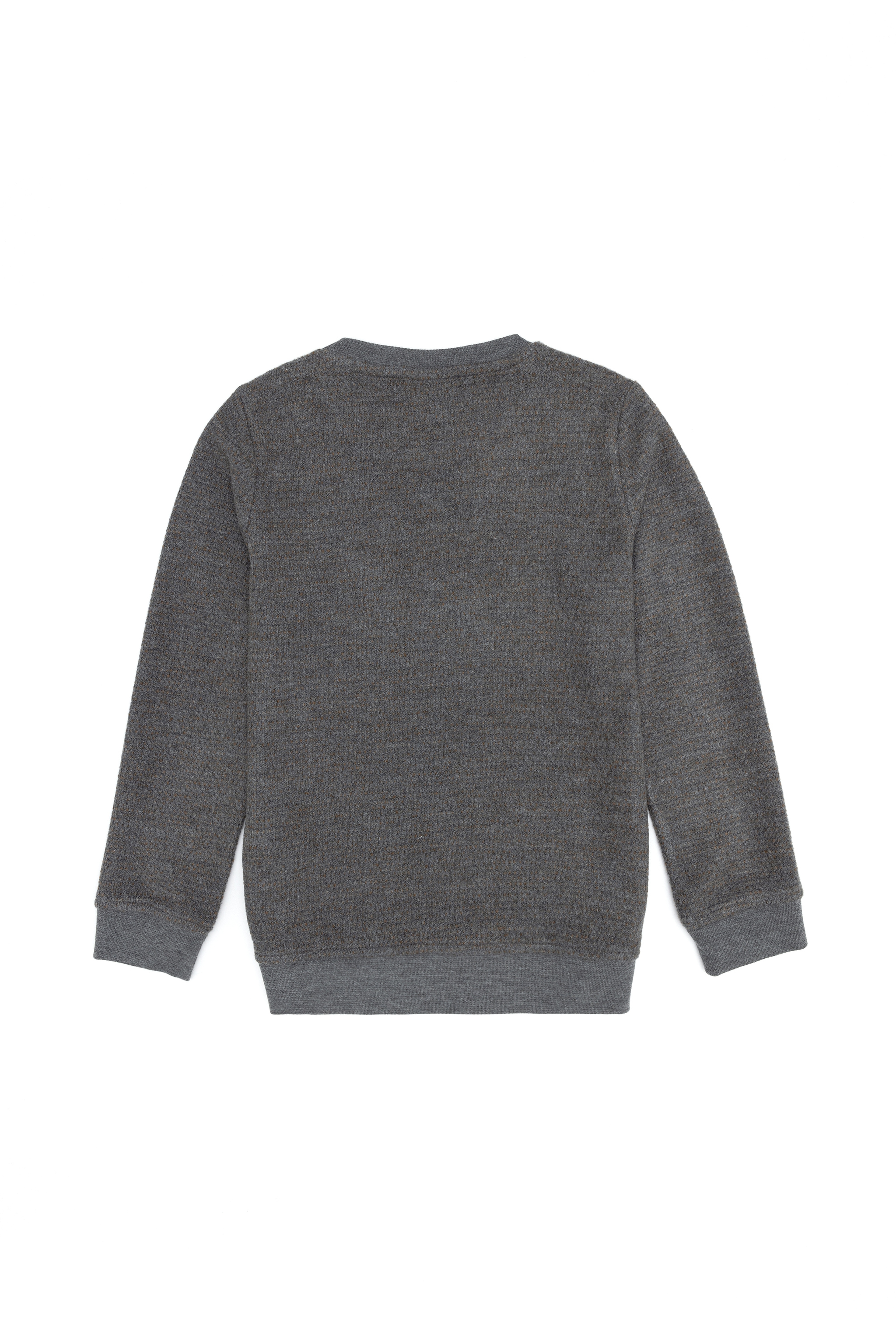 Erkek Çocuk Gri Melanj Sweatshirt - Image 2