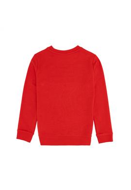Çocuk Kırmızı Basic Bisiklet Yaka Sweatshirt - 50260645016
