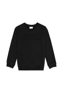 Çocuk Siyah Basic Bisiklet Yaka Sweatshirt - 50260645049