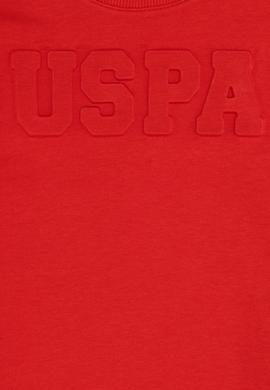 Çocuk Kırmızı Basic Bisiklet Yaka Sweatshirt - 50260645016