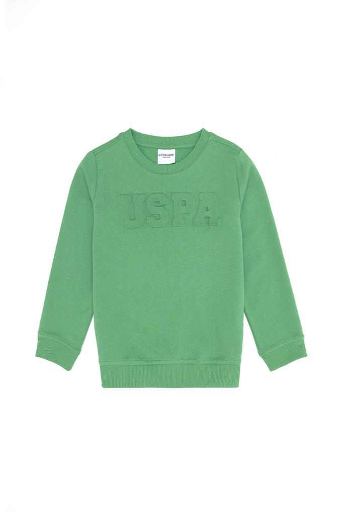 Erkek Çocuk Mint Basic Sweatshirt