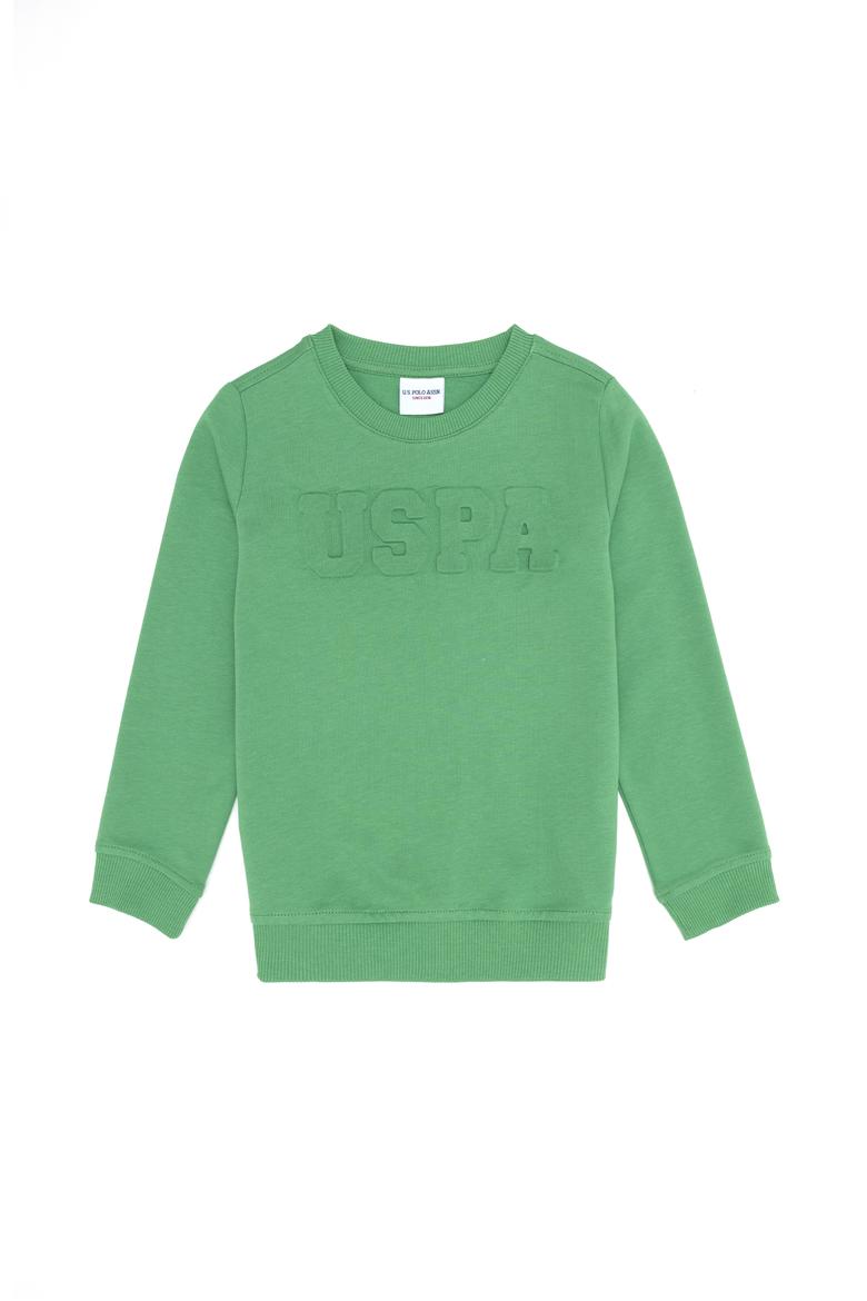 Erkek Çocuk Mint Basic Sweatshirt