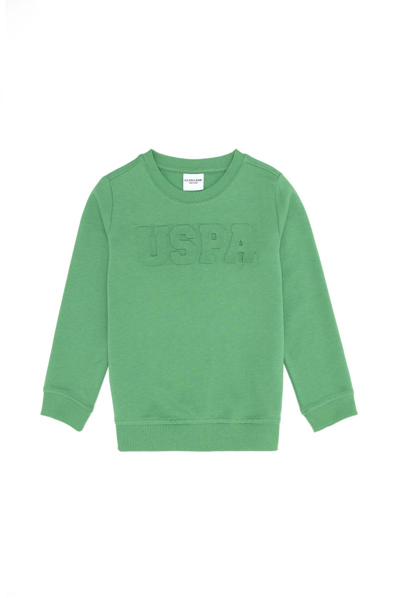 Erkek Çocuk Mint Basic Sweatshirt