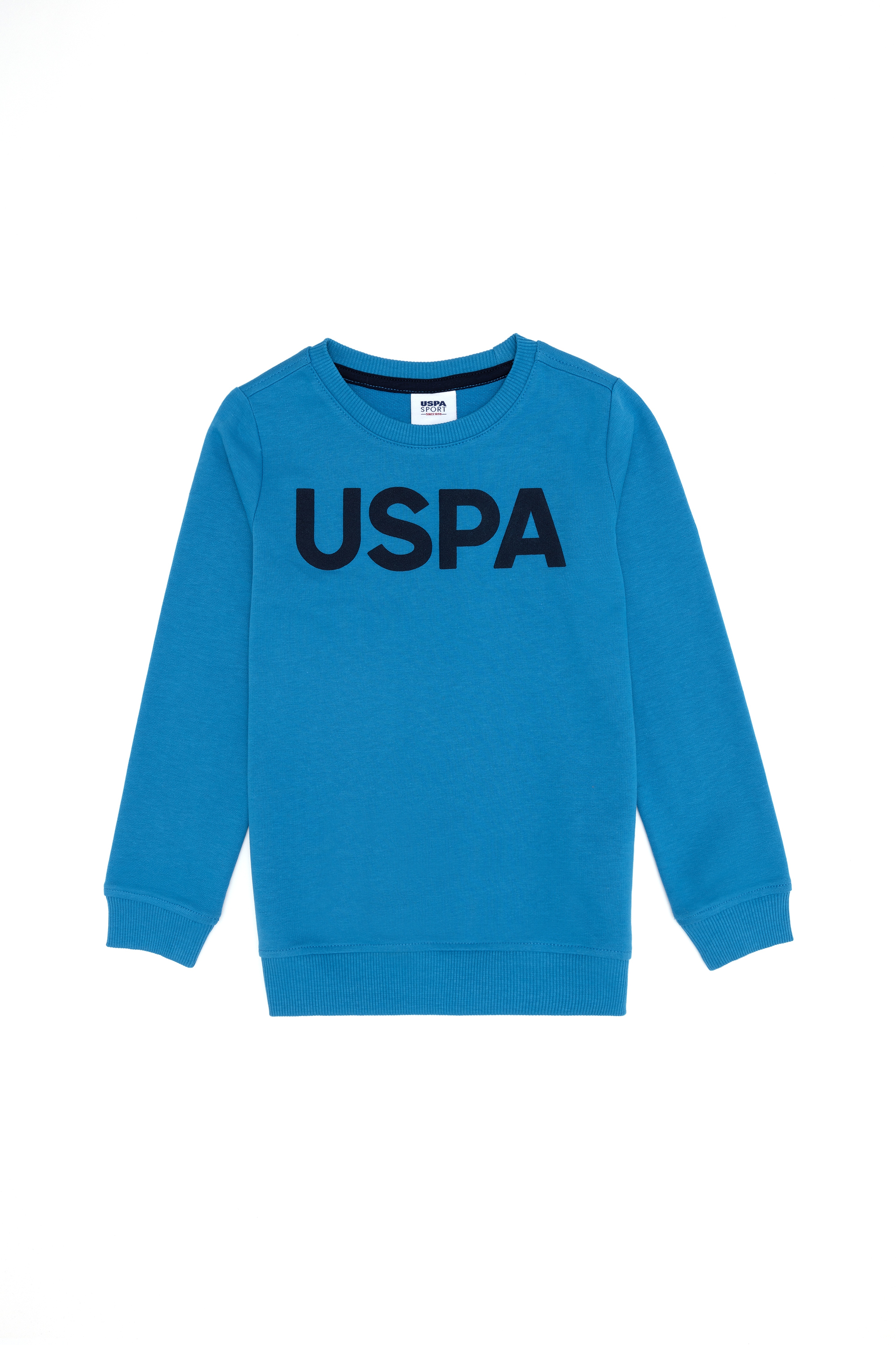 Erkek Çocuk Kobalt Mavi Basic Sweatshirt - Image 1