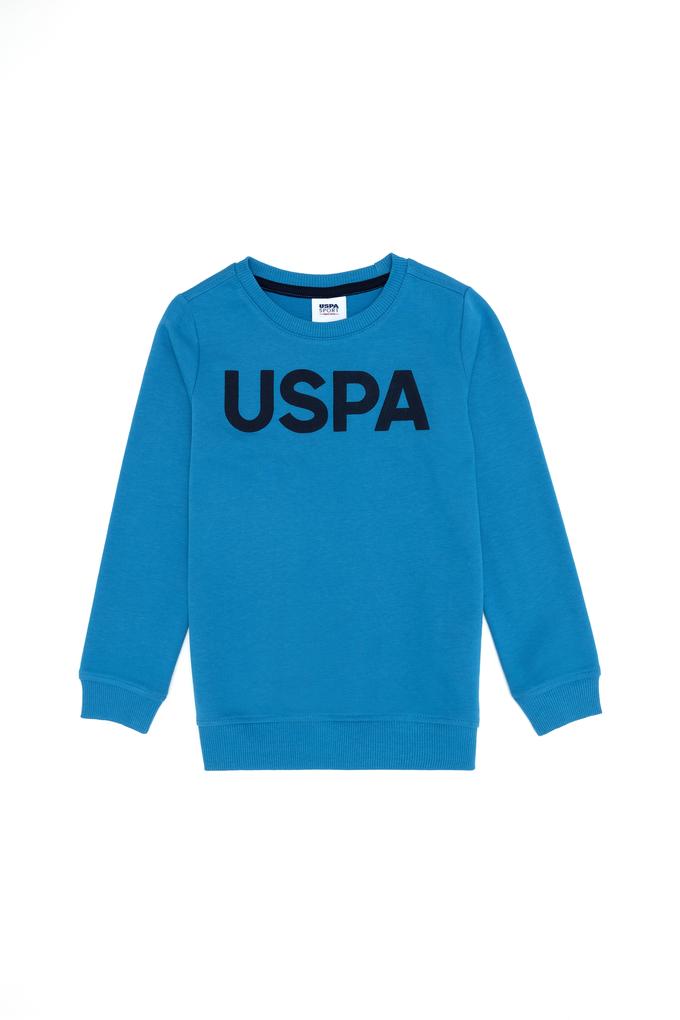 Erkek Çocuk Kobalt Mavi Basic Sweatshirt