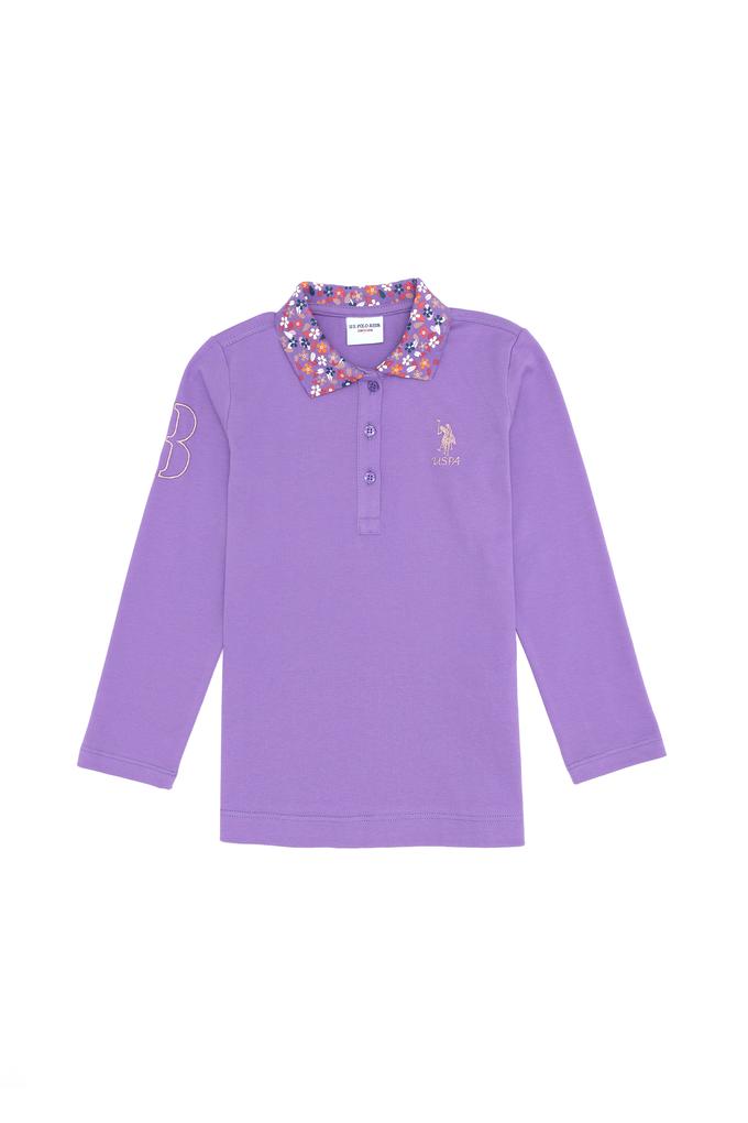 Çocuk Lila Basic Sweatshirt