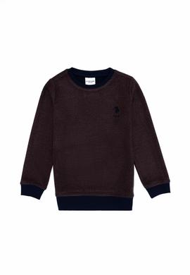 Çocuk Kiremit Bisiklet Yaka Sweatshirt - 50256385010