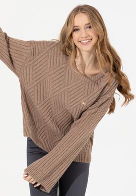 Kadın Camel Melanj Kazak - 50254292004