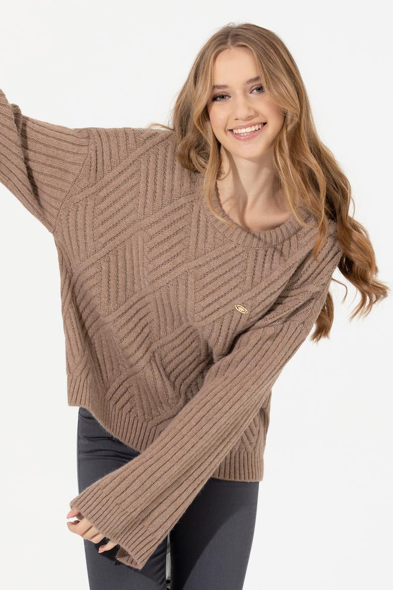 Kadın Camel Melanj Kazak