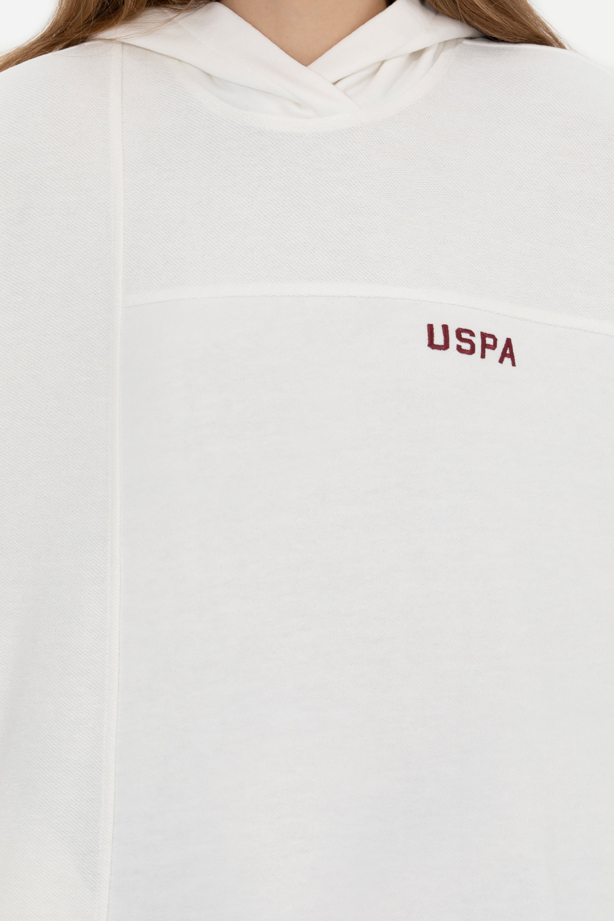 Kadın Ekru Kapüşonlu Sweatshirt
