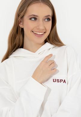 Kadın Ekru Kapüşonlu Sweatshirt - 50261256008