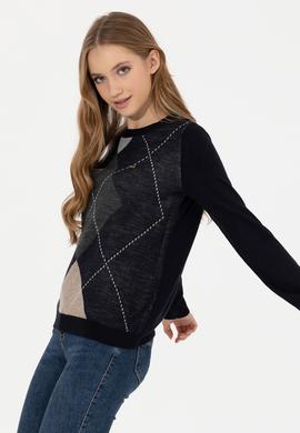 Kadın Lacivert Kazak - 50251896014