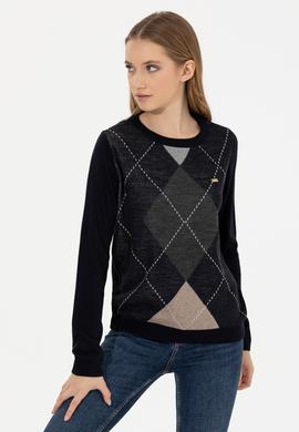 Kadın Lacivert Kazak - 50251896014