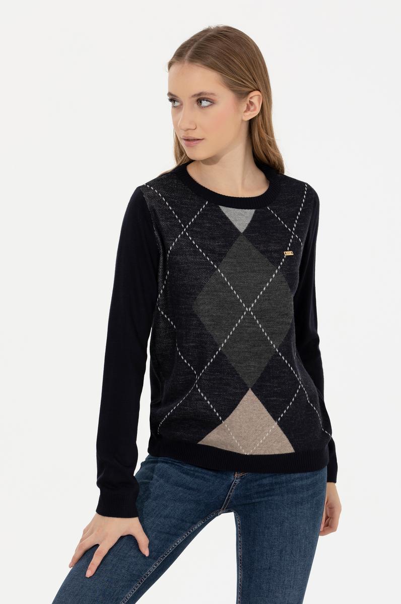 Kadın Lacivert Kazak