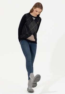 Kadın Lacivert Kazak - 50251896014