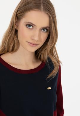 Kadın Bordo Kazak - 50253070006