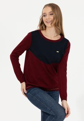 Kadın Bordo Kazak - 50253070006