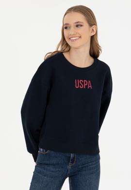 Kadın Lacivert Bisiklet Yaka Sweatshirt - 50261163015