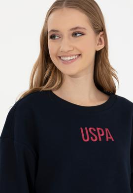 Kadın Lacivert Bisiklet Yaka Sweatshirt - 50261163015
