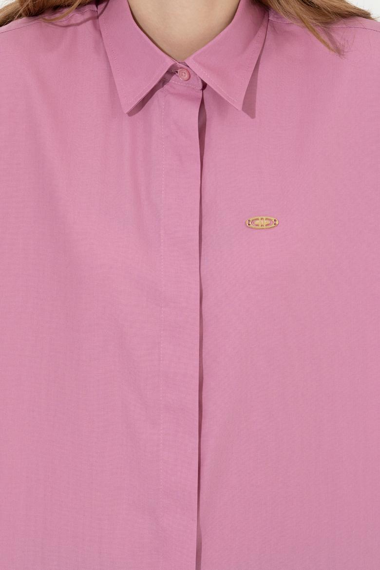 Kadın Manolya Uzun Kollu Gömlek - 50262276028