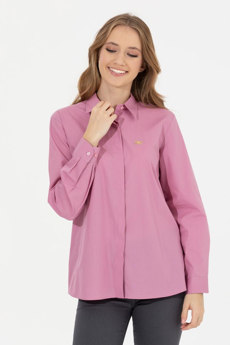 Kadın Manolya Uzun Kollu Gömlek - 50262276028