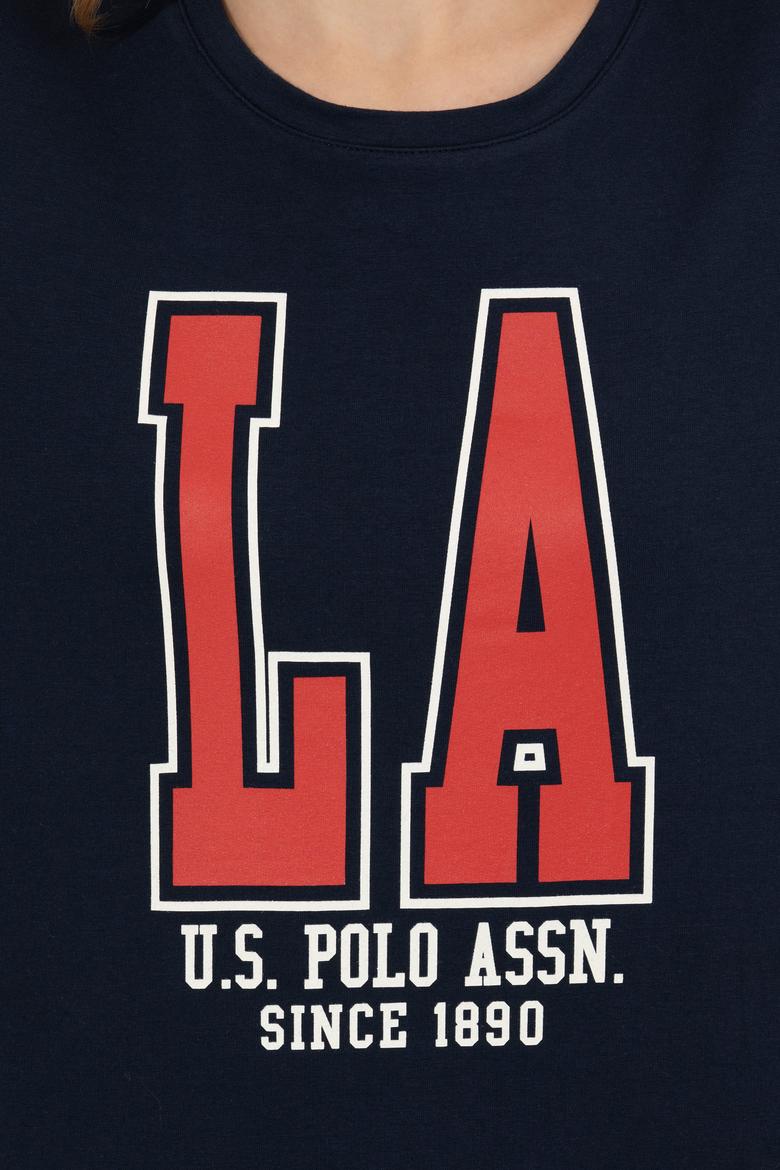 Kadın Lacivert Bisiklet Yaka Sweatshirt - 50260878005