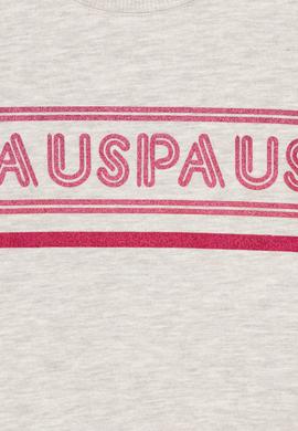 Çocuk Bej Melanj Bisiklet Yaka Sweatshirt - 50256180020