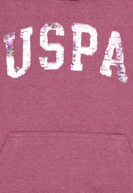 Çocuk Koyu Pembe Kapüşonlu Sweatshirt - 50253779056