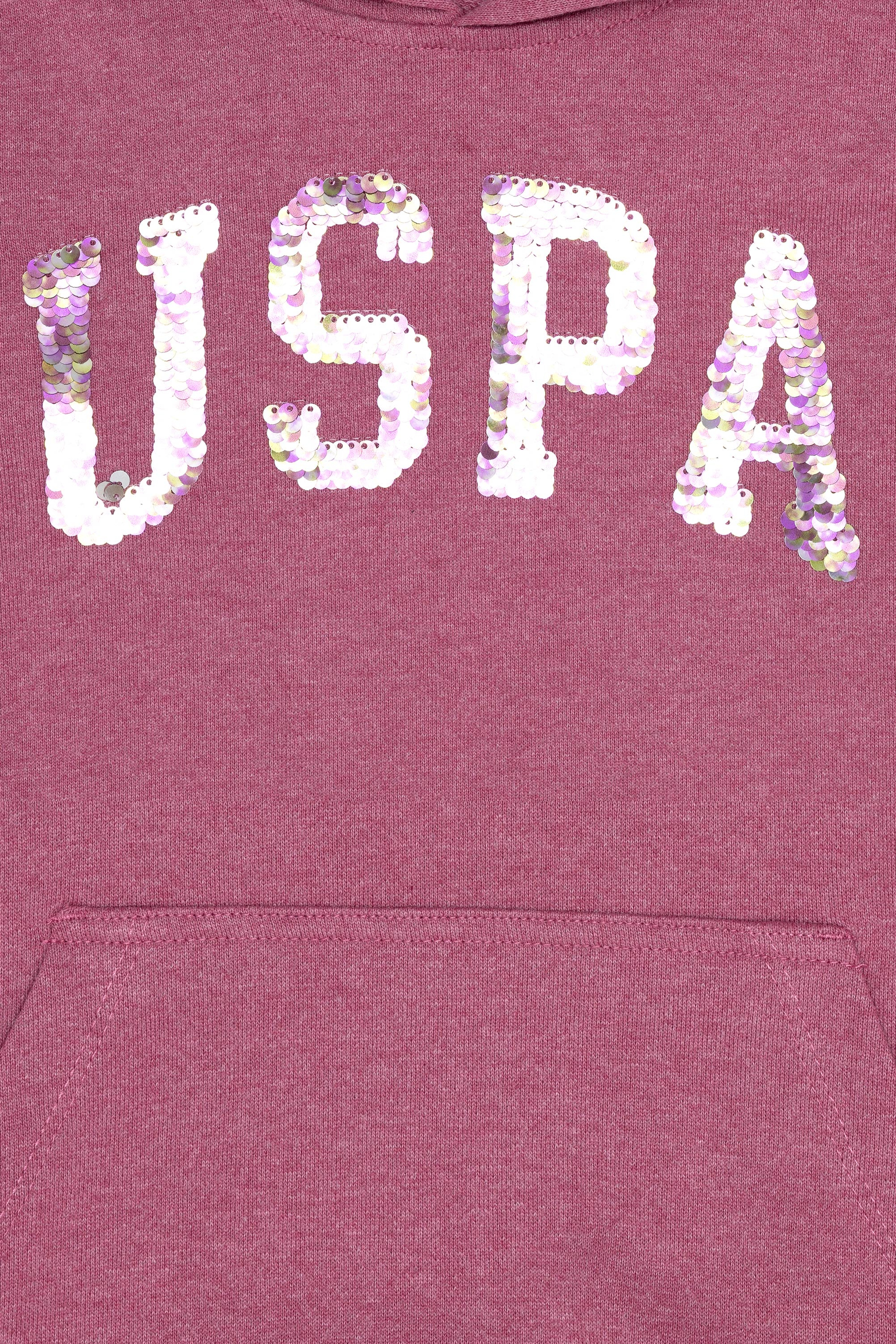 Çocuk Koyu Pembe Kapüşonlu Sweatshirt - Image 3