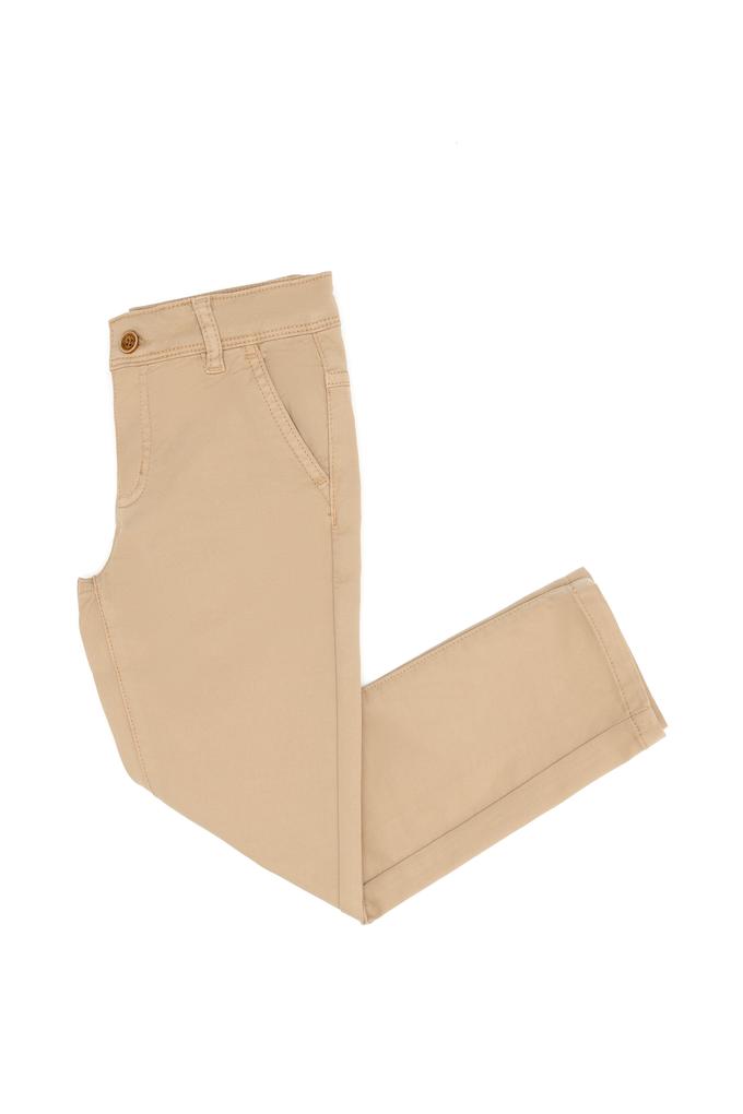 Erkek Çocuk Camel Kanvas Pantolon