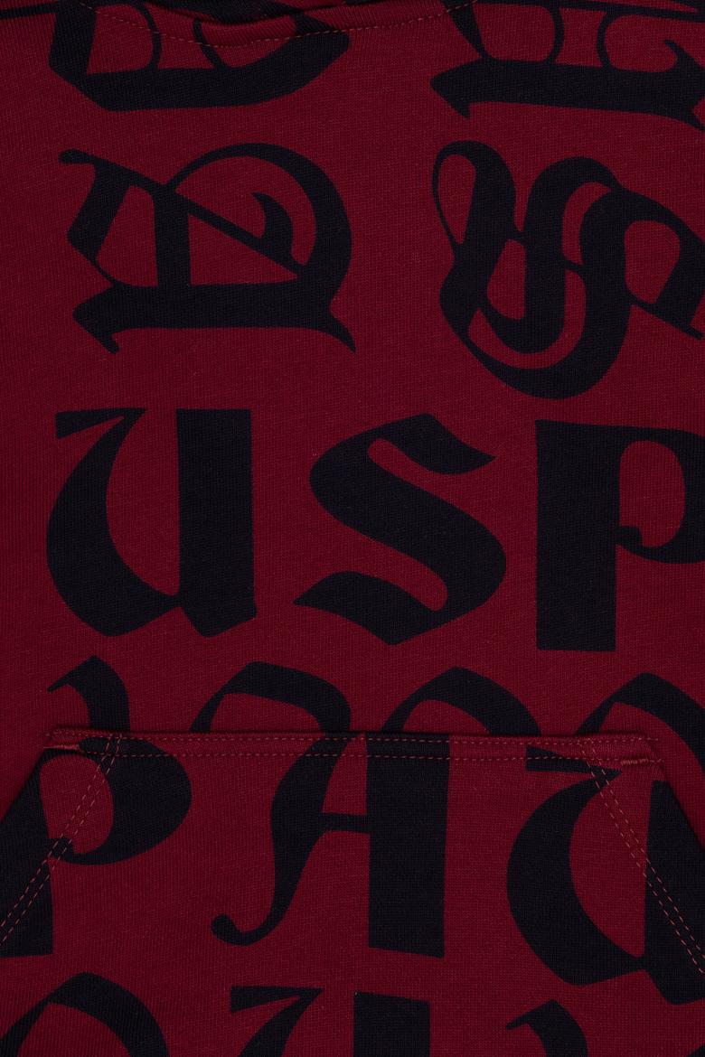 Çocuk Vişne Kapüşonlu Sweatshirt - 50256401017