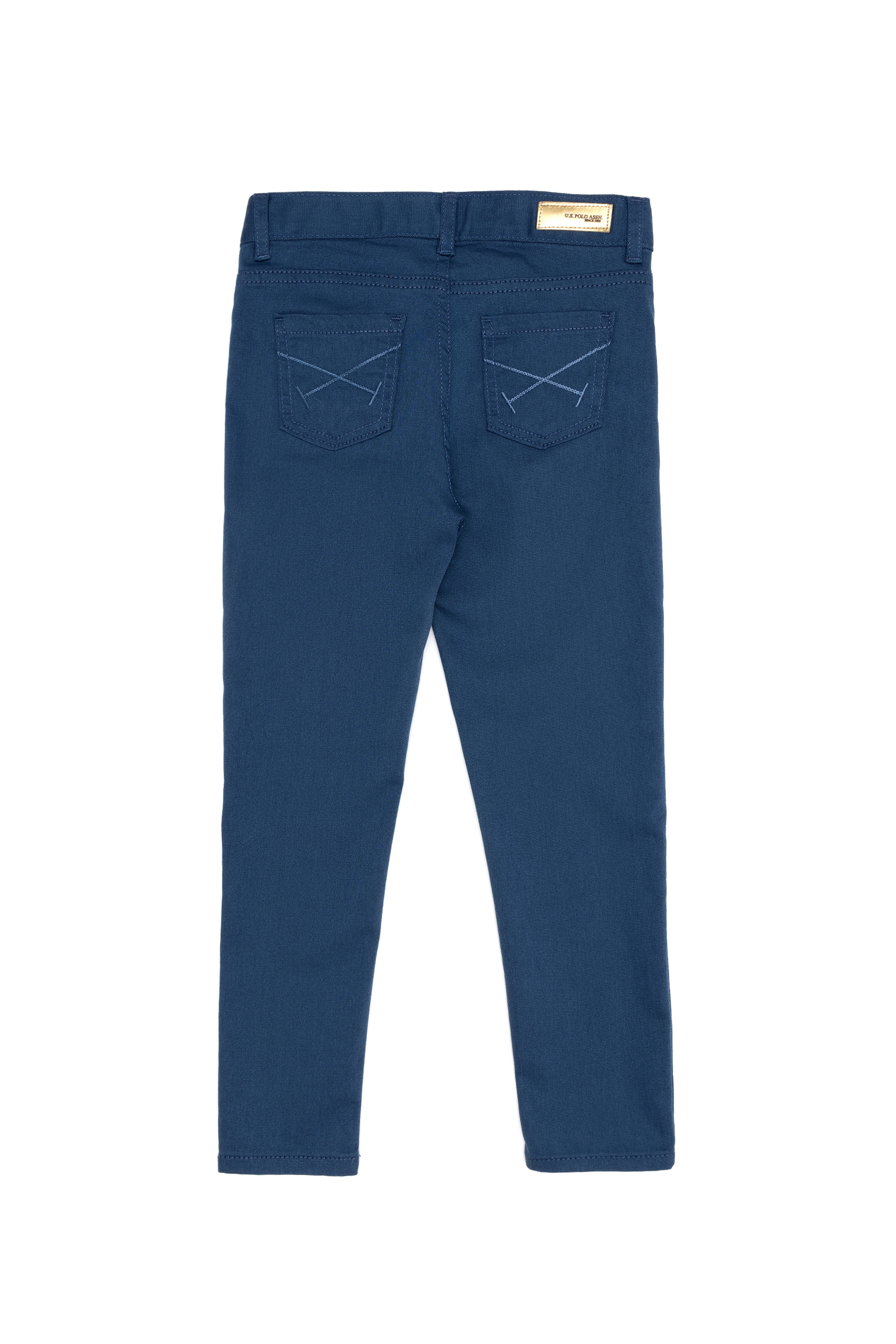 Kız Çocuk İndigo Kanvas Pantolon - Image 4