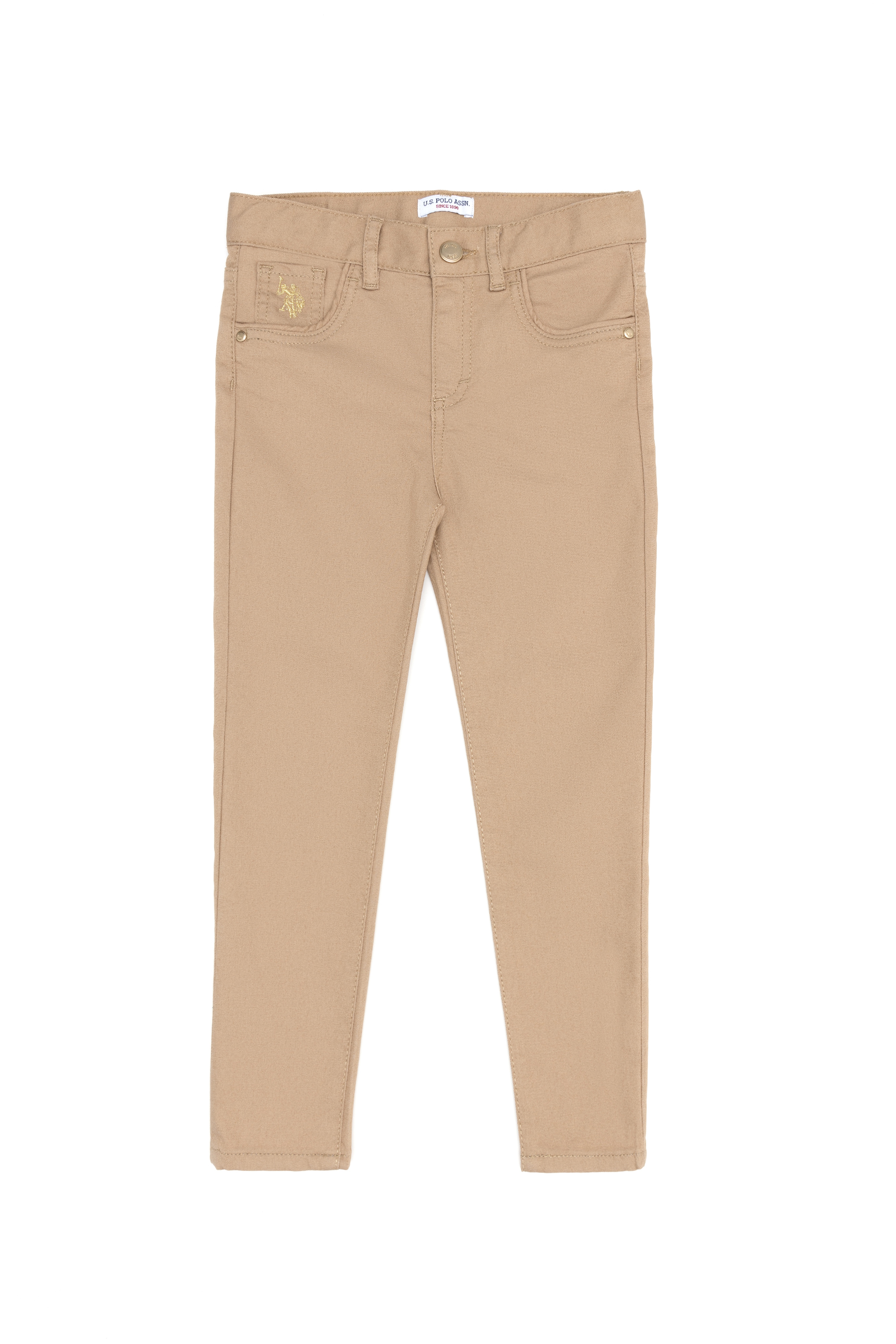 Kız Çocuk Camel Kanvas Pantolon