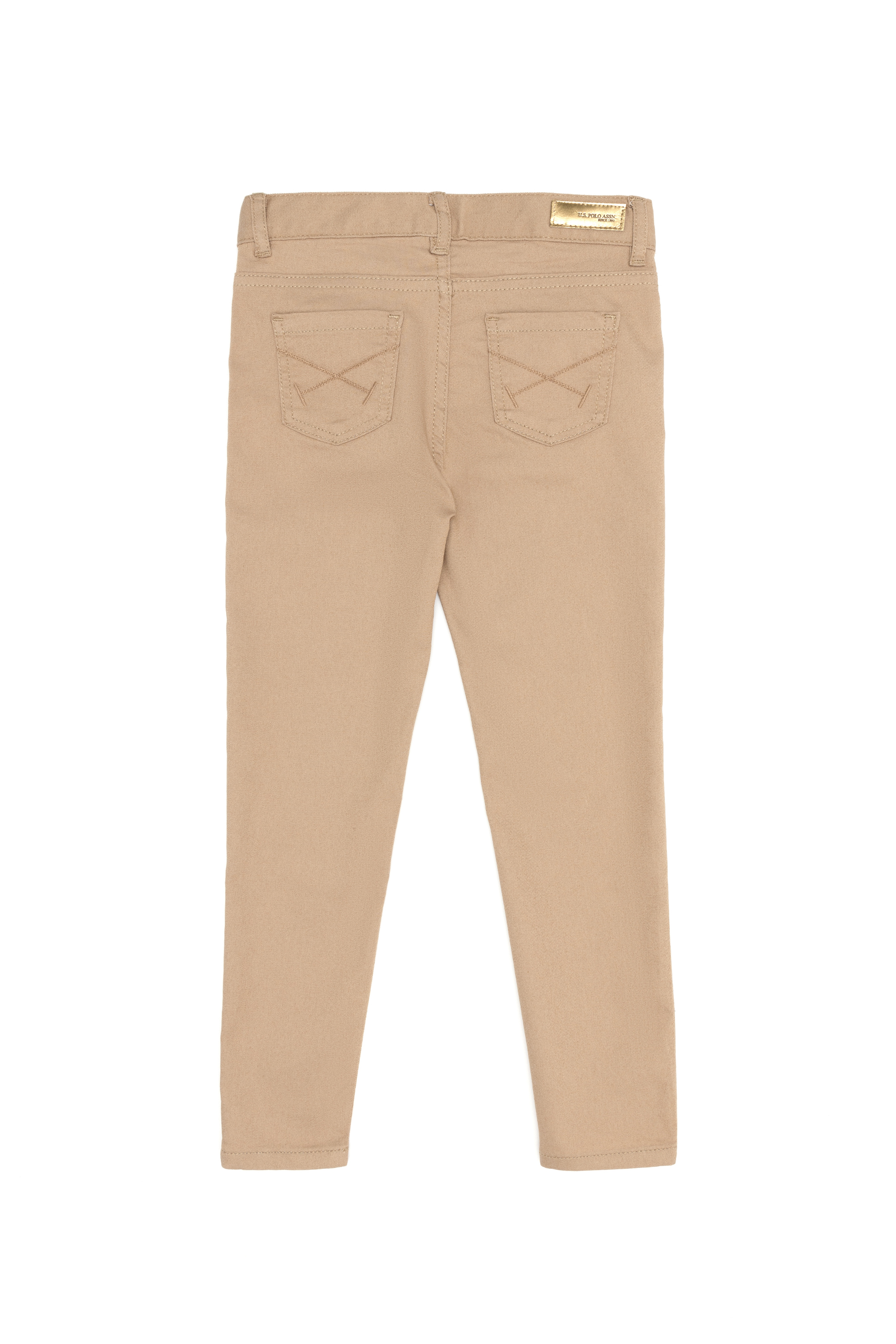 Kız Çocuk Camel Kanvas Pantolon - Image 4