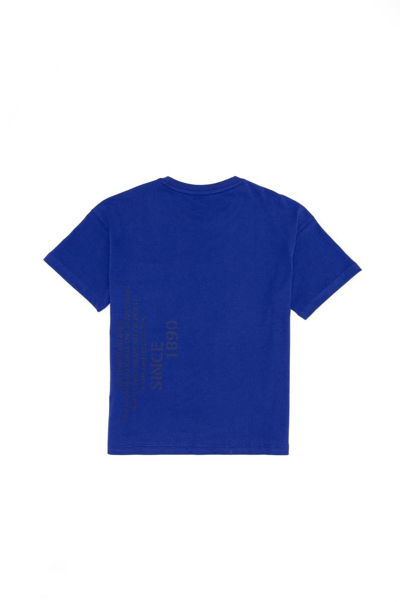 Çocuk Mavi Bisiklet Yaka Tişört