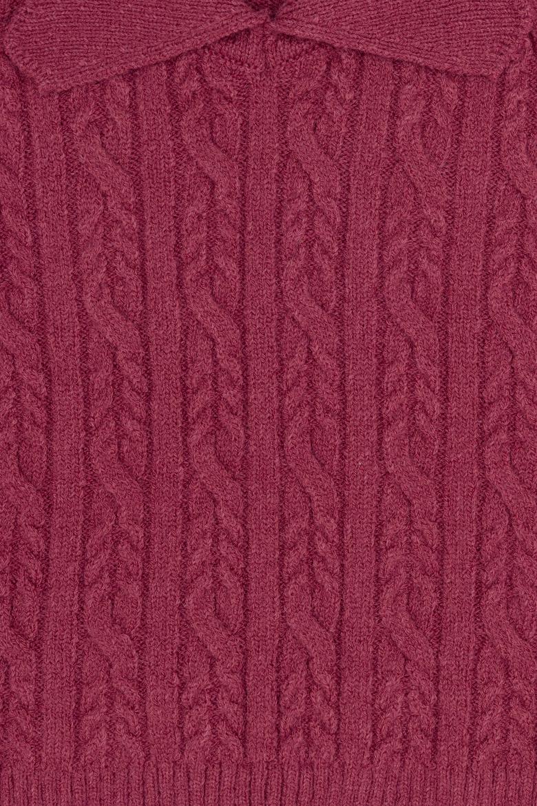 Kız Çocuk Manolya Bebe Yaka Kazak - 50254139007