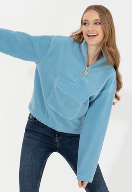 Kadın Mavi Sweatshirt - 50254449018